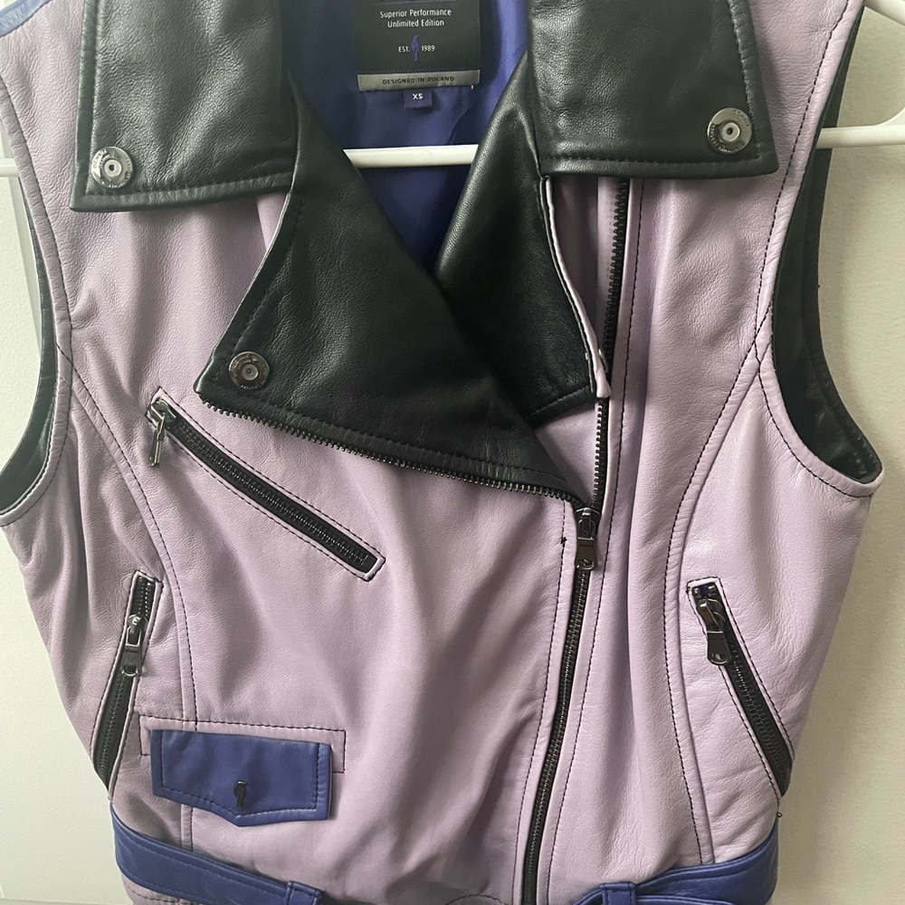 Leather vest xs ochnik limited edition NEW no tags